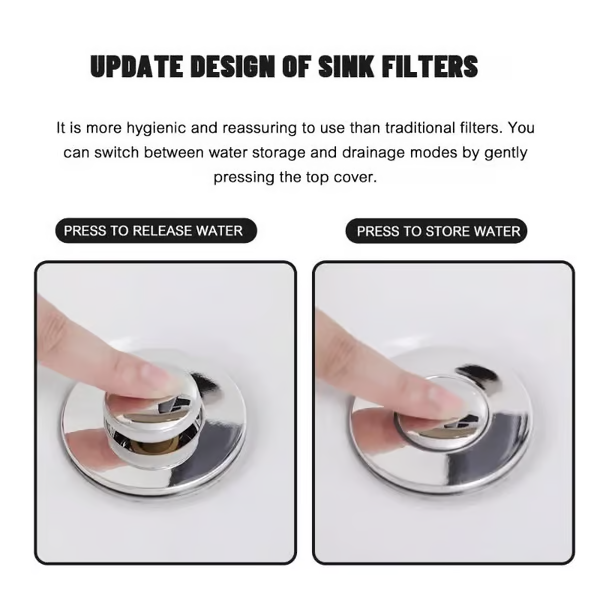 🏆Last Day Promotion 49% OFF🏆Pop Up Sink Drain Strainer--🛀Removes odors and prevents blockages🔥