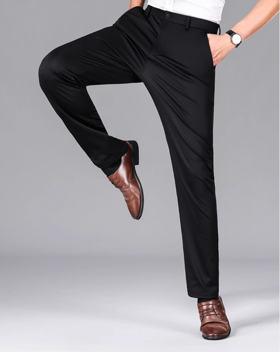 Summer ice silk business trousers