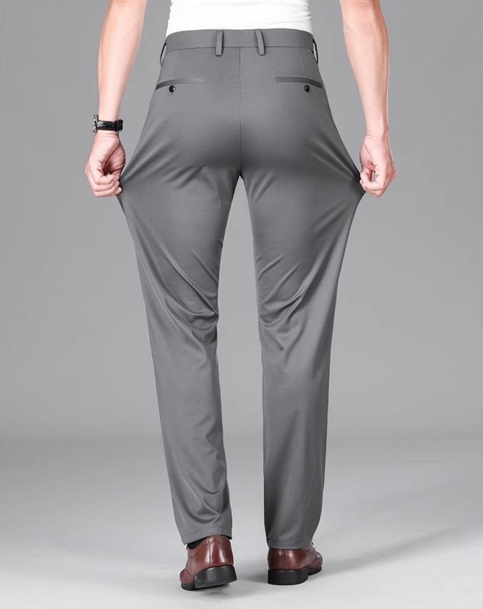Summer ice silk business trousers