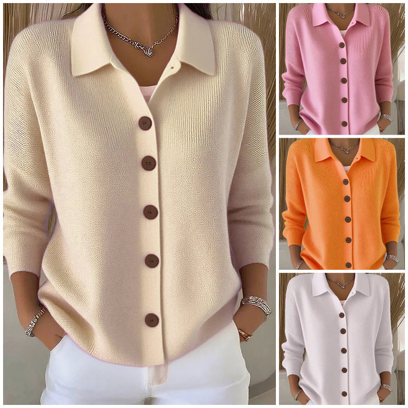 Everyday Casual Knit Button Down