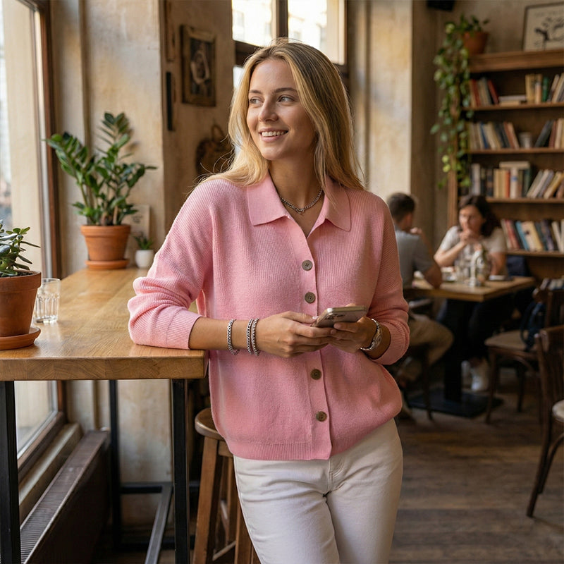 Everyday Casual Knit Button Down