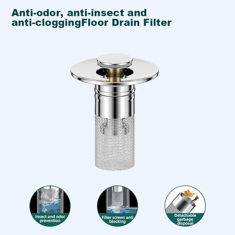 🏆Last Day Promotion 49% OFF🏆Pop Up Sink Drain Strainer--🛀Removes odors and prevents blockages🔥