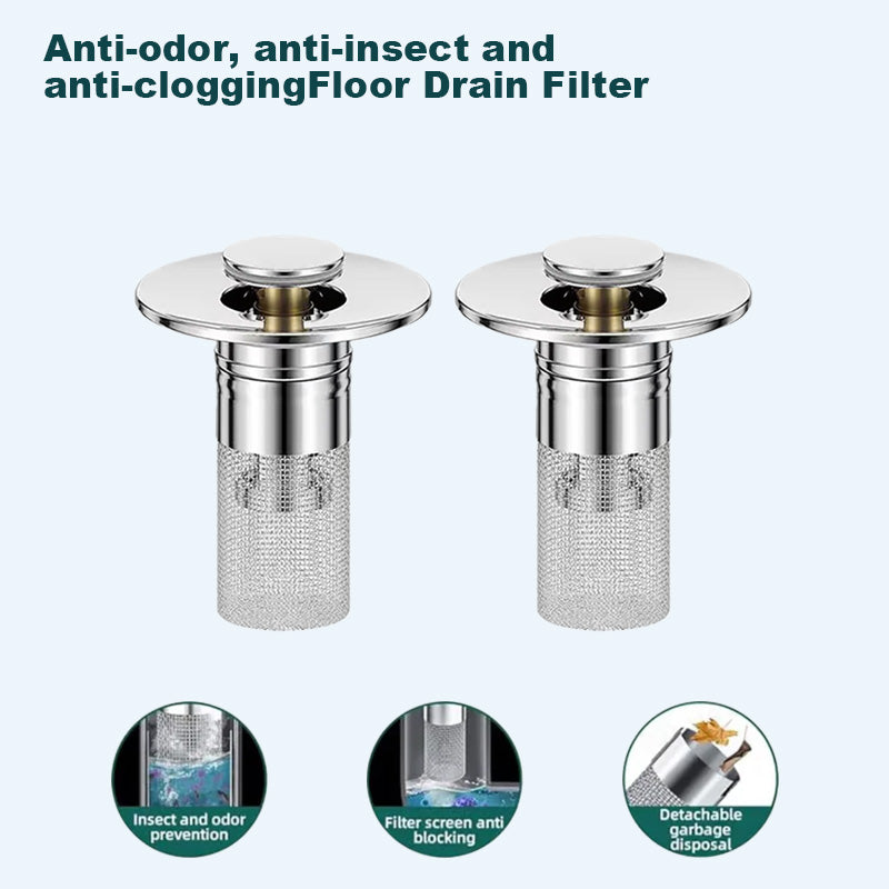 🏆Last Day Promotion 49% OFF🏆Pop Up Sink Drain Strainer--🛀Removes odors and prevents blockages🔥